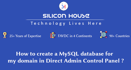 How to create database in Direct Admin