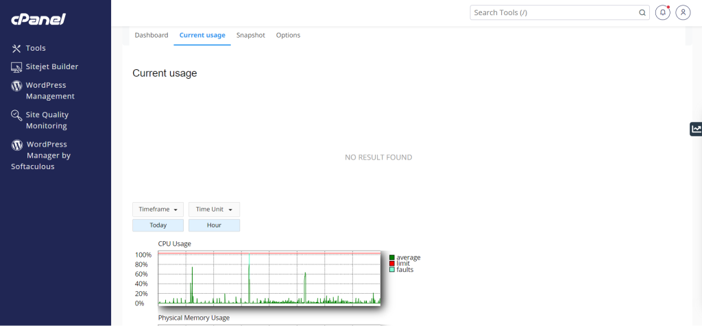 3. You have see the resource usage here