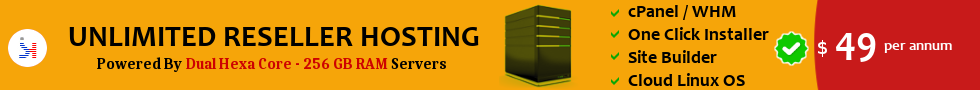 $ 49 Reseller Hosting Banners